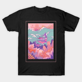The ships and the whales T-Shirt
